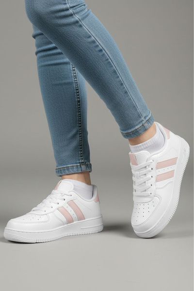 TOFİSA Дамски бели спортни обувки Powder AIR - 27474-WHITE-PUDRA