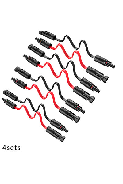 choice2 4pcs JMUYTOP 12AWG Flat Solar Panel Cable 65cm For solar xt60i interf...
