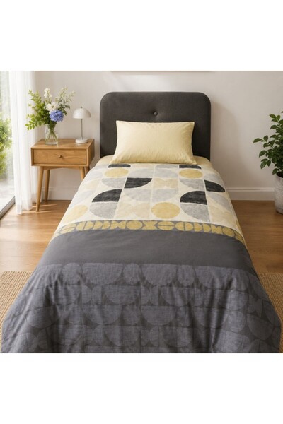 Cotton Box Formo beige bed linen for 1 person, Cotton Box, ranforce Cotton , ...