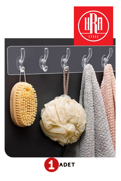 HRA STORE ŞEFFAF YAPIŞKANLI ASKI - DUVAR, BANYO, MUTFAK, DOLAP - HAVLU ASKISI...