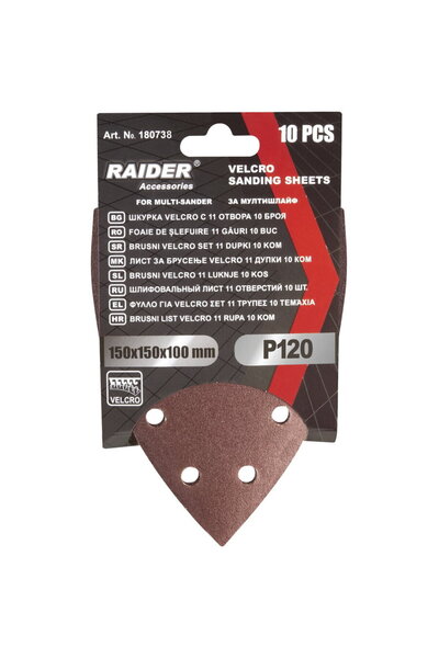 Raider Set 10 foi abrazive perforate Velcro 150150x100 mm P 120
