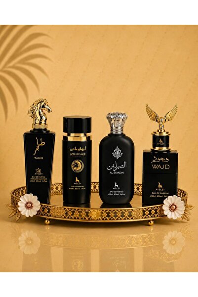 Ayelet Set de 4 parfumuri bărbătești orientale - Tahir + Apollo Mane Black + ...