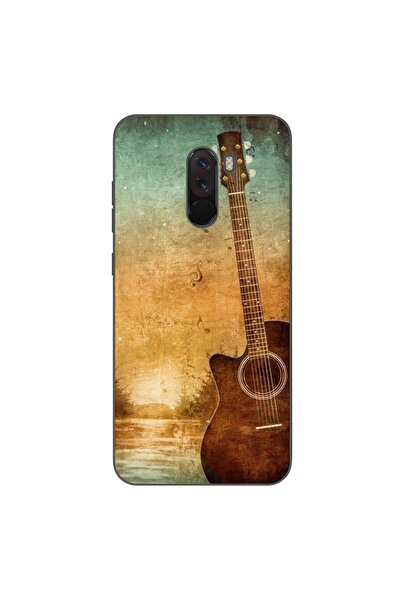 OEM Husa compatibila cu Xiaomi Pocophone F1 Silicon Gel Tpu Model Chitara Vin...
