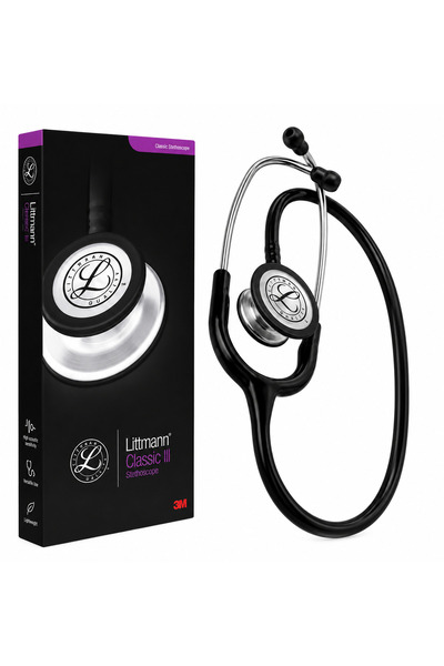 3M Littmann Original Littmann Stethoscope Iii Classic Black Tube Style