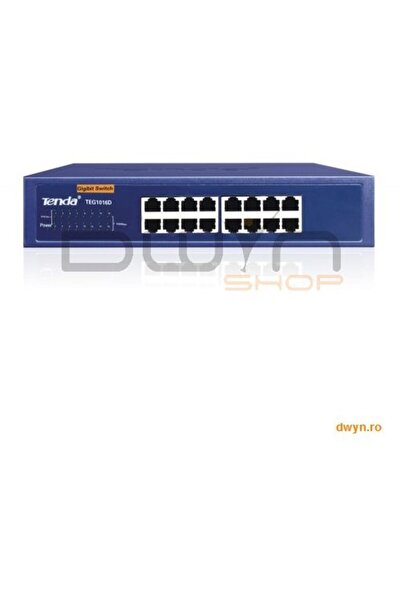 Tenda Switch 16 port-uri 10/100/1000 Mbps Gigabit, carcasa metalica 11-inch