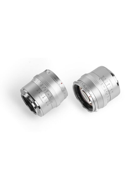 TTArtisan Obiectiv Manual 50mm F1.2 APS-C, Canon EF-M, Silver