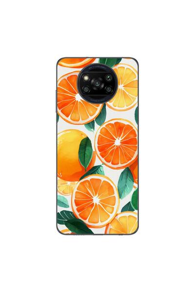 OEM Калъф, съвместим с Xiaomi Poco X3 Pro, силиконов гел TPU, модел Портокали