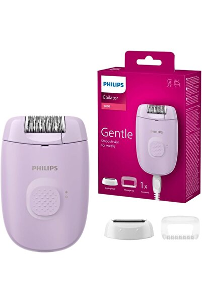Philips Epilator Series 2000, Corded, with Washable Shaver Head for Women, 3 ...