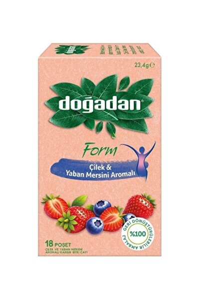 Doğadan Form Strawberry & Blueberry 18 Tea Bags, 23.4 g