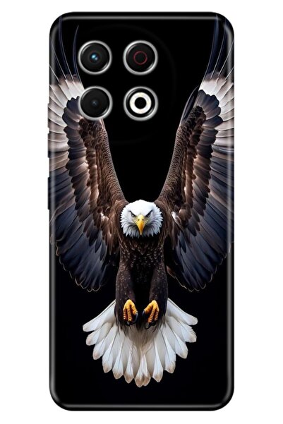 TECNO Spark 30 Pro Kılıf Şanlı Kartal Temalı Desenli Darbe Emici Silikon