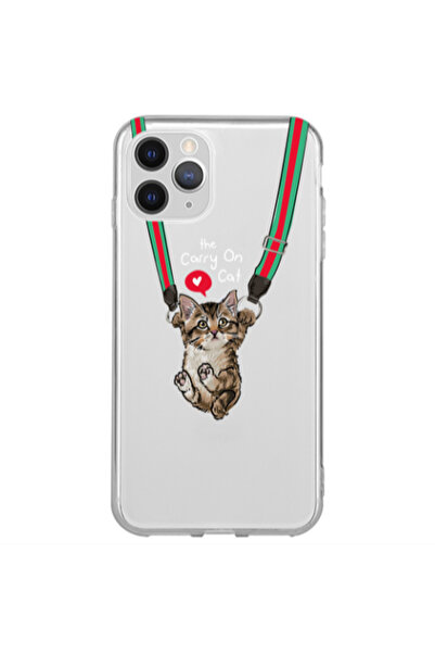 Other Apple iPhone 12 Pro Max Swinging cat Transparent Silicone TPU Θήκη