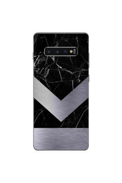 Other Samsung S10 Plus Marble Arrow Down Transparent Silicone TPU Θήκη