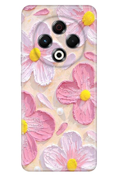 TECNO Spark 30 6.78 inç Kılıf Paint Botanical Temalı Desenli Darbe Emici Silikon