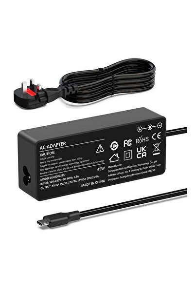 Generic 45W USB-C Type C Laptop Charger for Lenovo Chromebook Thinkpad Yoga H...