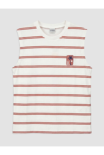 LC Waikiki Ozmarka New Season Striped Printed Boys' Undershirt