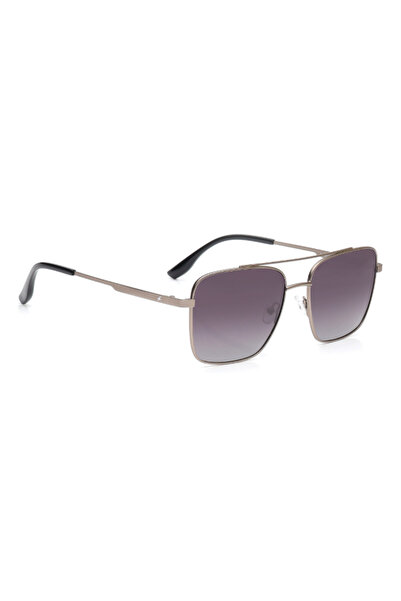 FASTRACK Polarized Sunglasses Gunmetal Frame Smoke Mirror Lens 56mm - M8037GY3PV