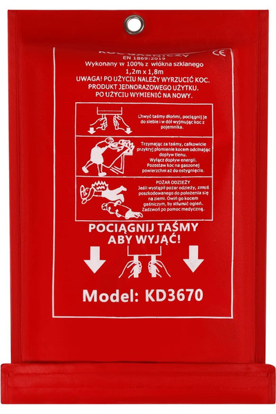 Kraft&dele Pătură ignifugă din fibră de sticlă, Kraft&Dele, 1.2Mx1.8M, KD3670
