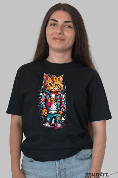 GILDAN Cool 3D Cat T-Shirt