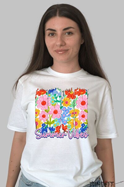 GILDAN Tricou De Vara Cu Imprimeu Floral