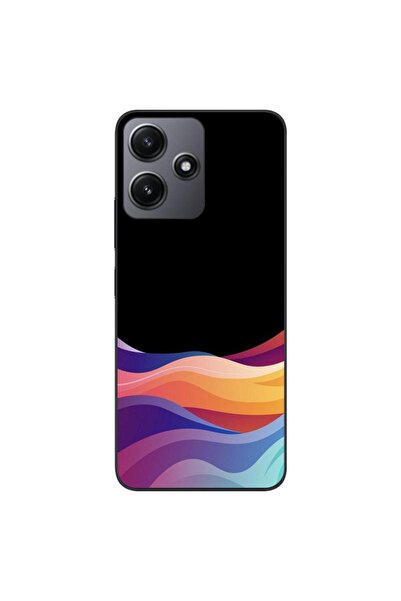 OEM Case compatible with Xiaomi Redmi 12 5G Silicone Gel Tpu Pattern Neon Waves