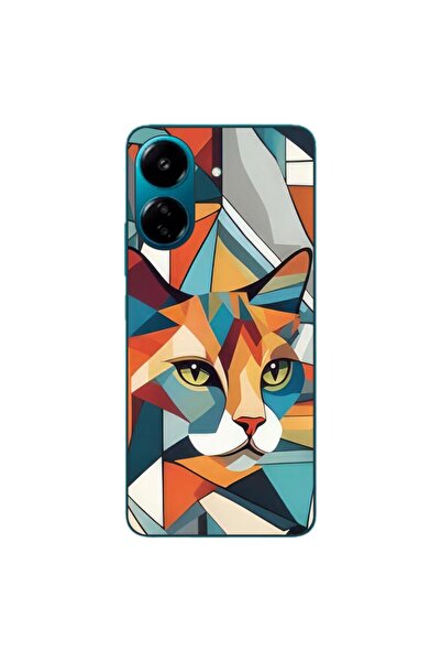 OEM Case compatible with Xiaomi Redmi 13C 4G Silicone Gel Tpu Pattern Cubic C...