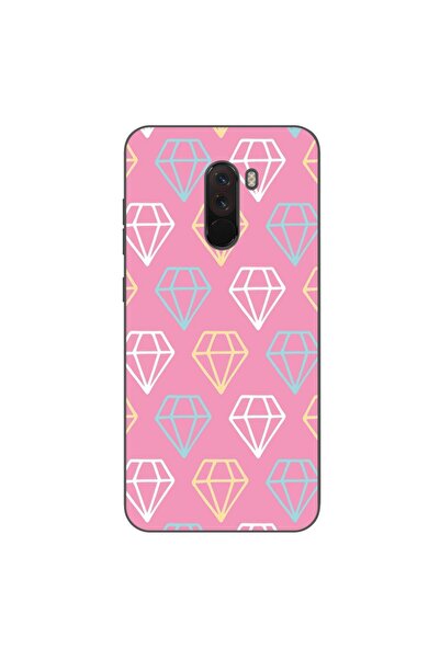 OEM Case compatible with Xiaomi Pocophone F1 Silicon Gel Tpu Model Diamond Pa...