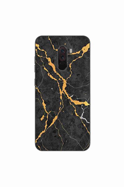 OEM Case compatible with Xiaomi Pocophone F1 Silicone Gel Tpu Model Noir Gold...