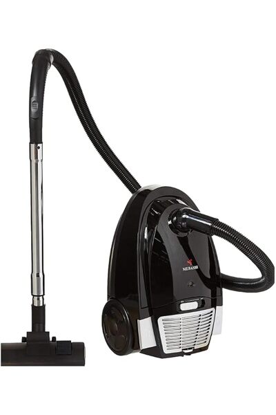 MEBASHI Bagged Vacuum Cleaner with Rollers - Black, Automatic Cord Rewind and...
