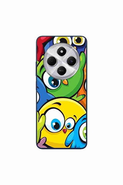 OEM Case compatible with Xiaomi Redmi 14C Silicone Gel Tpu Colorful Owl Pattern