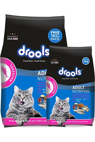 Drools طعام جاف للقطط، سمك الماكريل، 3.8 كجم (2.8 كجم + 1 كجم مجانًا) |   الت...