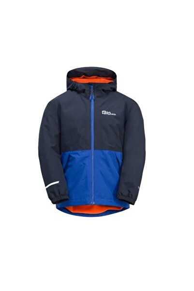 Jack Wolfskin Children's Waterproof Jacket -Navy/Blue-164