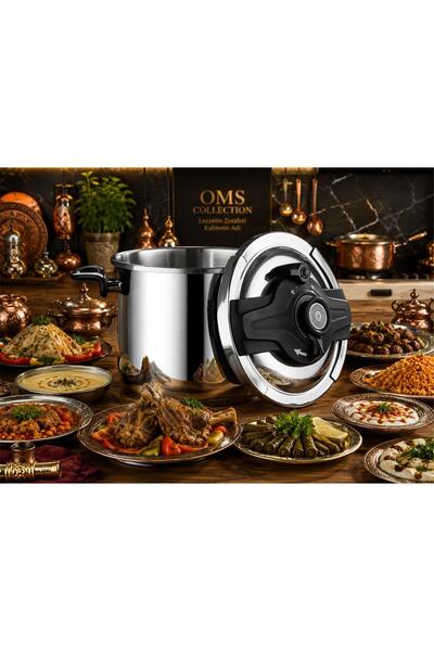 OMS Klipso Mega Big 14 Litre İndüksiyon Taban Düdüklü Tencere ( 5106 - 14 - S...