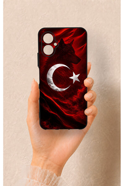 Vip Case Omix X5 Uyumlu Kurt Türk Bayrağı Desenli Silikon Kılıf