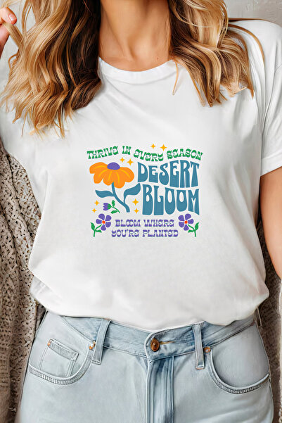 Sarah's Boutique Women's T-shirt – 100% cotton – Desert Bloom