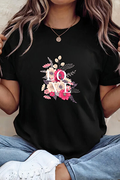 Sarah's Boutique Women's T-shirt – 100% cotton – Love Bouquet