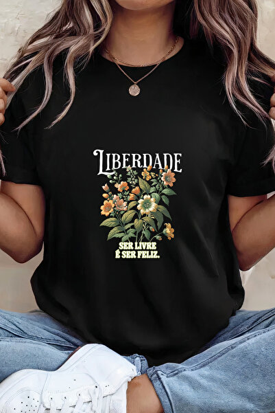 Sarah's Boutique Women's T-shirt – 100% cotton – Freedom Floral