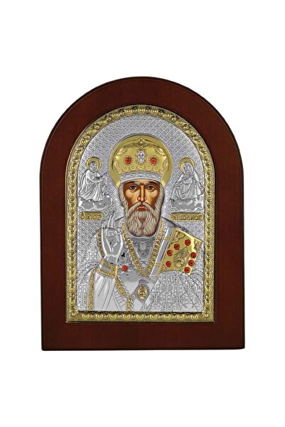 Prince Εικόνα Ασημένια Άγιος Νικόλαος Χρυσό 15*21 Prince, MA/E1108BX