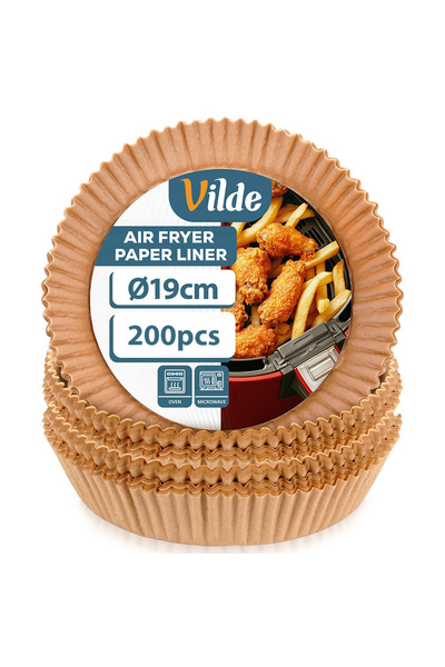 Vilde Hârtii de copt pentru friteuza cu aer cald 19 cm - 200 bucăți