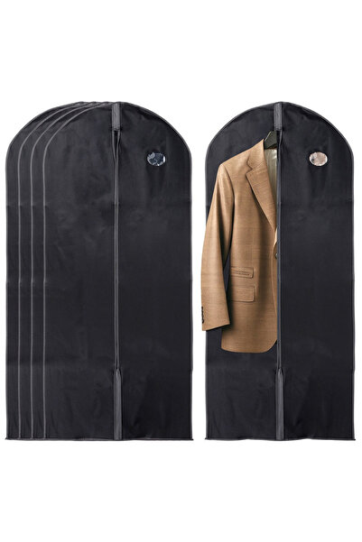Orion Set de 5 huse negre pentru haine 60x135 cm