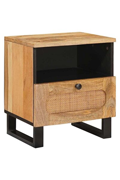 vidaxl Dulap de noapte 40 x 33 x 46 cm Lemn de mango solid