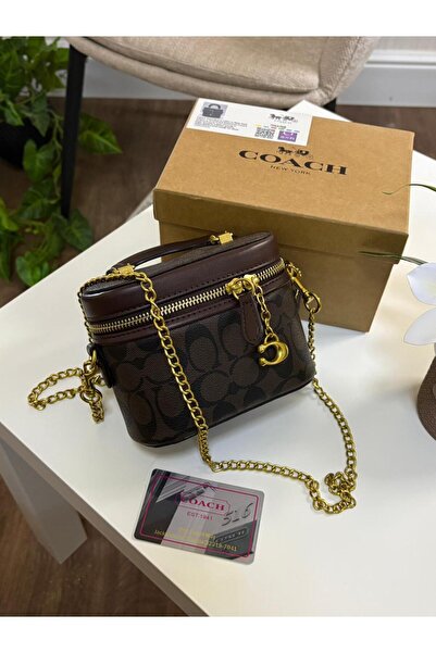 My Coach Shoulder and Hand Bag for Makeup with Accessories