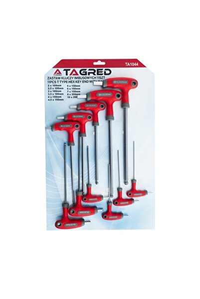 Tagred Professional Set de chei imbus cu mâner în formă de T Tagred, 2-10 mm,...
