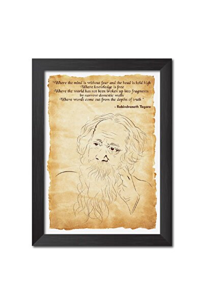 Signtouch Advertising Alayra Rabindranath Tagore Portrait Drawing Poster Moti...