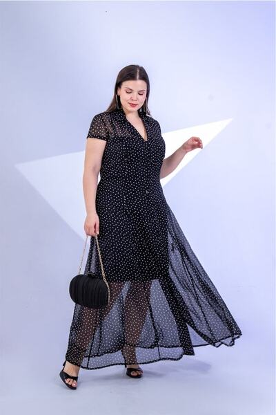 Roxxlen Rochie lungă Alina pentru femei, mărime mare