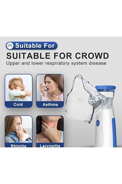 OSALIA Portable Mesh Nebulizer Machine for Adults & Kids – Handheld Silent Inhaler with Mask & Mouthpiece