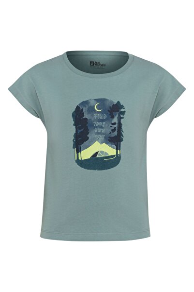 Jack Wolfskin Tricou pentru copii cu imprimeu - Albastru-152