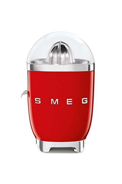 SMEG CJF11RDEU 50's Style Citrus Juicer, 70W, Stainless Steel, Red