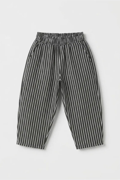 NOBLEKIDS La Ciel Paris Children's Striped Woven Balloon Pants Black