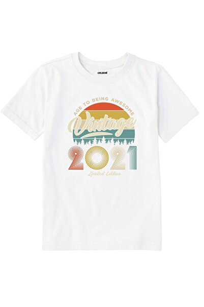 Colermi تي شيرت للأطفال بتصميم عتيق - تصميم لعام 2021