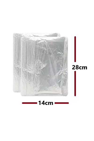 JokeyAmbalaj 14X28Cm Flexible Durable Tapeless 8Mic. Naylon Bakliyat Poşeti A...